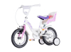 BICIKL KIDS VISITOR LILOO 12" 8" V-BRAKE  KONTRA 95-115CM (12") BELO ROZE PERLA