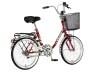 Bicikl Visitor Lowland 20" bordo sivi
