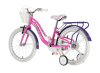 BICIKL KIDS VISITOR BEST FRIEND 20" 10" V-BRAKE  KONTRA 115-135CM (20") ROZE NEON UV SJAJ