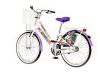 Bicikl Visitor Fashion Malibu 24" belo ljubičasti