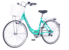 Visitor cream bicikla tirkiz bela-fam2632s6