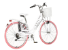 Bicikl Visitor Dotty 28" belo roze