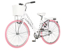 Visitor dotty fashion bicikla belo roza-fas2830f