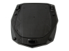 Kofer ALU za motor zadnji crni sa srebrnim poklopcem podesivi 30-40L 47.5X29.5X38.5CM