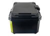 Kofer za motor zadnji crni sa naslonom 65L 56.5X40X31CM