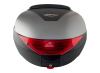 Kofer za motor zadnji crno sivi sa reflektorom i naslonom 38L 50X41X36CM