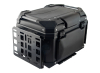Kofer za motor zadnji crni sa naslonom i duplom bravom 45L 42X36X33CM