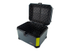 Kofer ALU za motor zadnji sivi sa naslonom i kodnom bravom 45L 43X37.5X34CM