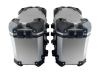 Set bočnih kofera za motor sivi sa univerzalnim nosačem 28L 60X33X39CM