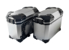 Set bočnih kofera za motor sivi sa univerzalnim nosačem 28L 60X33X39CM