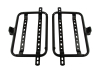 Set bočnih kofera za motor CRNO-SIVI sa reflektorom, naslonom i univerzalnim nosačem 23L 62X46X39CM