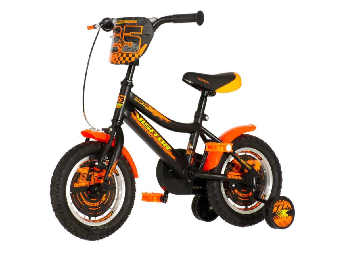 Bicikl Visitor Moto cross 12" crno narandžasti