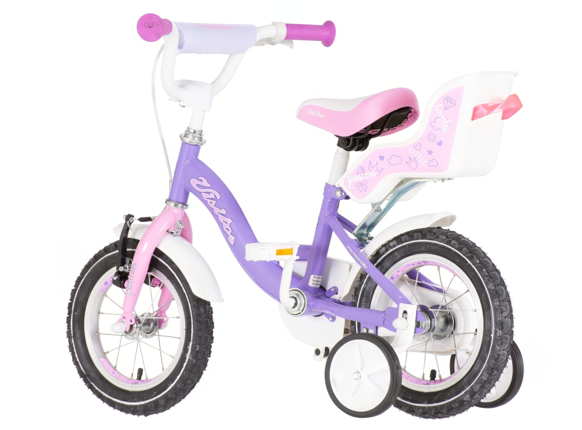 Bicikl Visitor Lovely little princess 12" ljubičasti