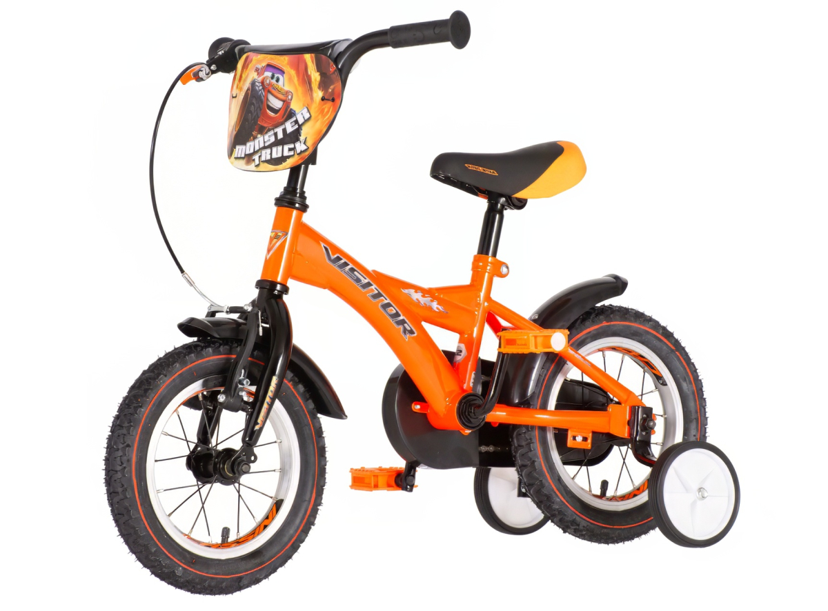 Bicikl Visitor Truck monster  12" narandžasti
