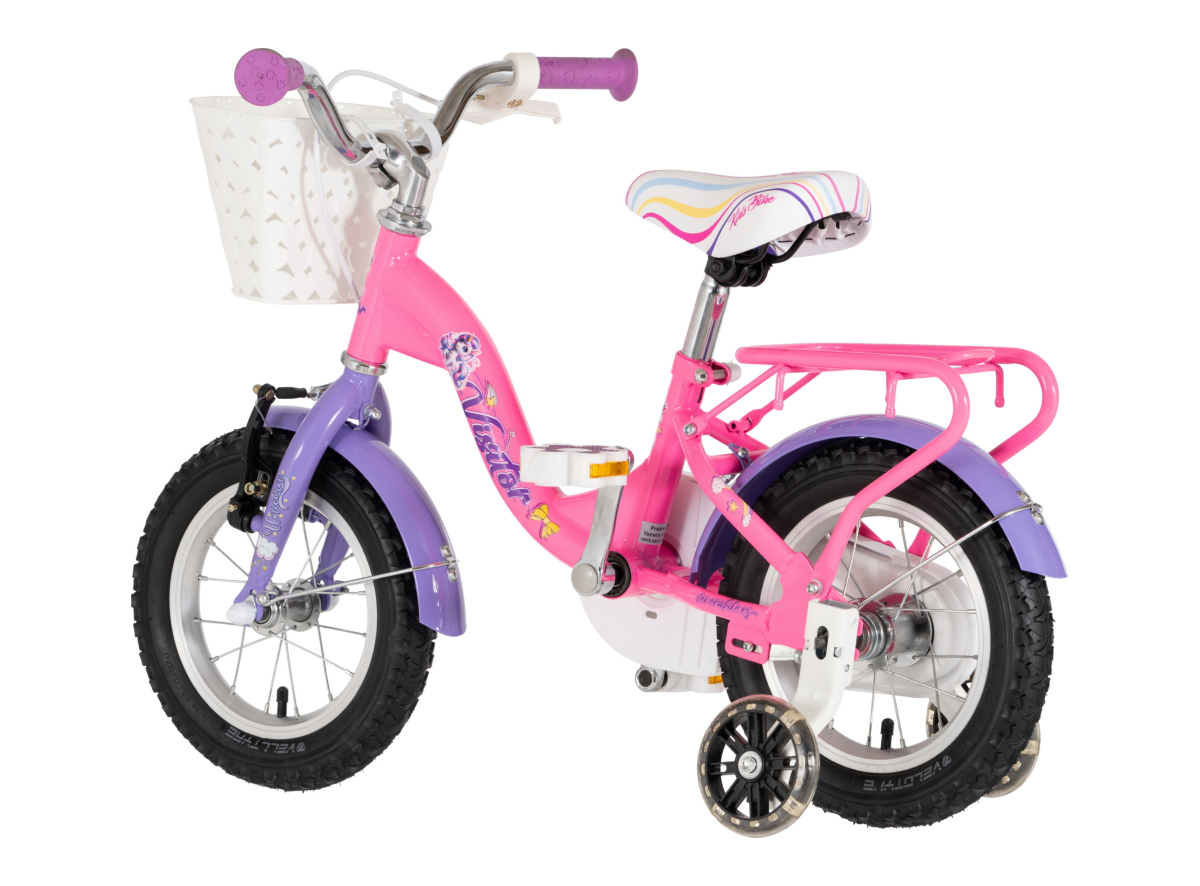 BICIKL KIDS VISITOR UNICORN 12" V-BRAKE  KONTRA 95-115CM (12") ROZE UV SJAJ