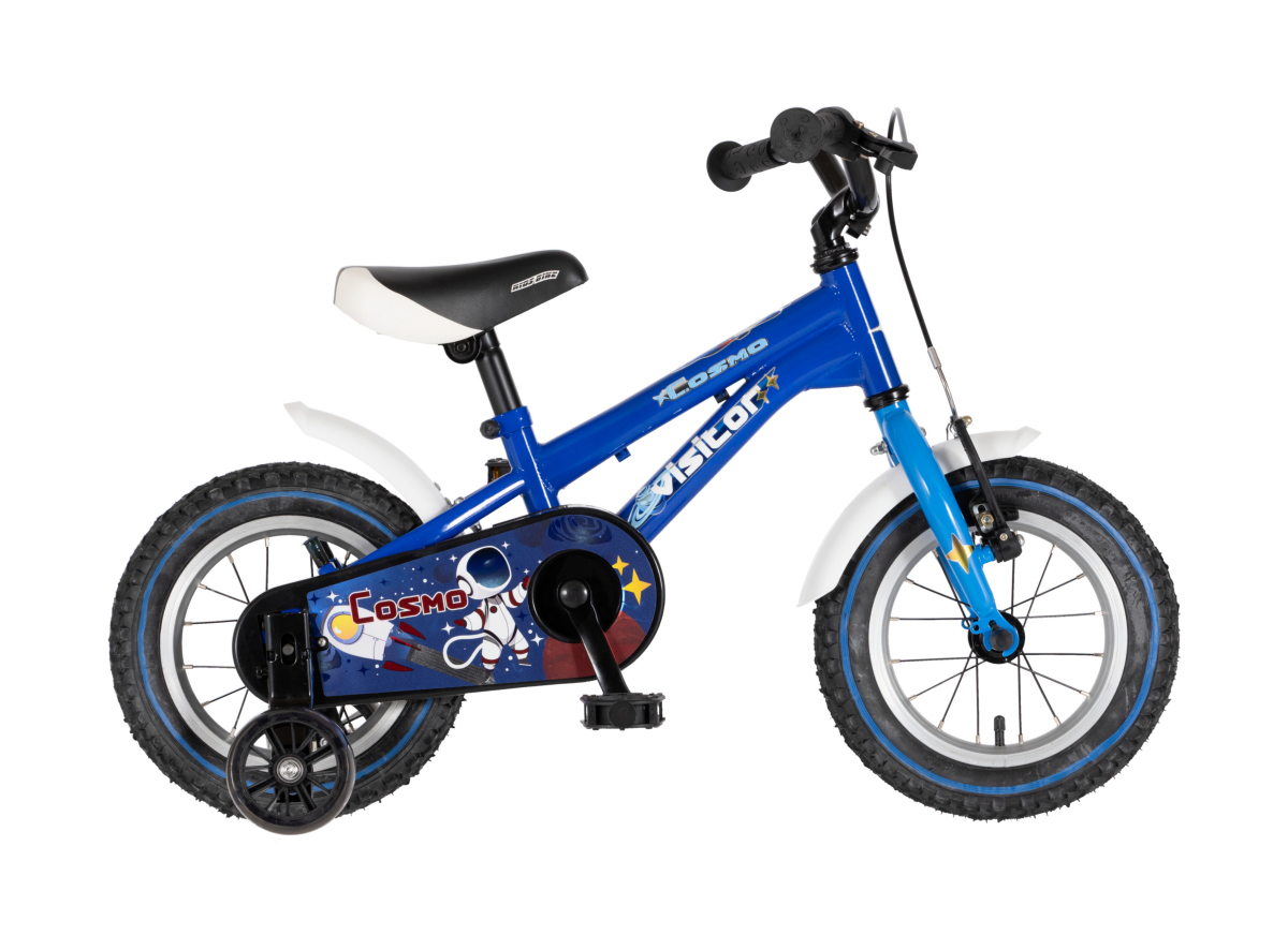 BICIKL KIDS VISITOR COSMO 12" 8" V-BRAKE  KONTRA 95-115CM (12") PLAVI