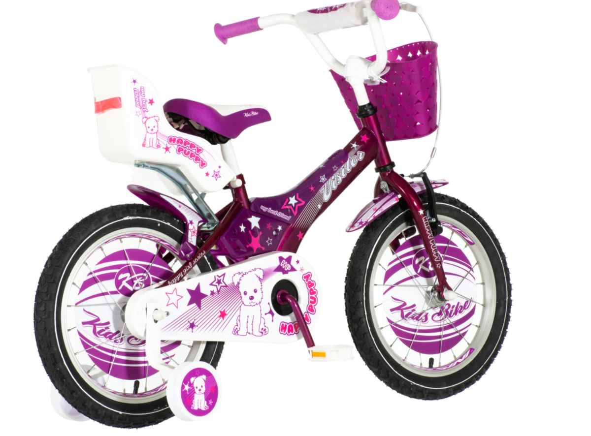 Bicikl Visitor Happy puppy 16" ljubičasto beli