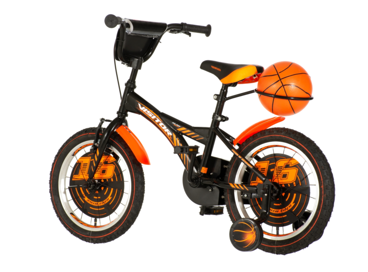 Bicikl Visitor Basket  16" crno narandžasti