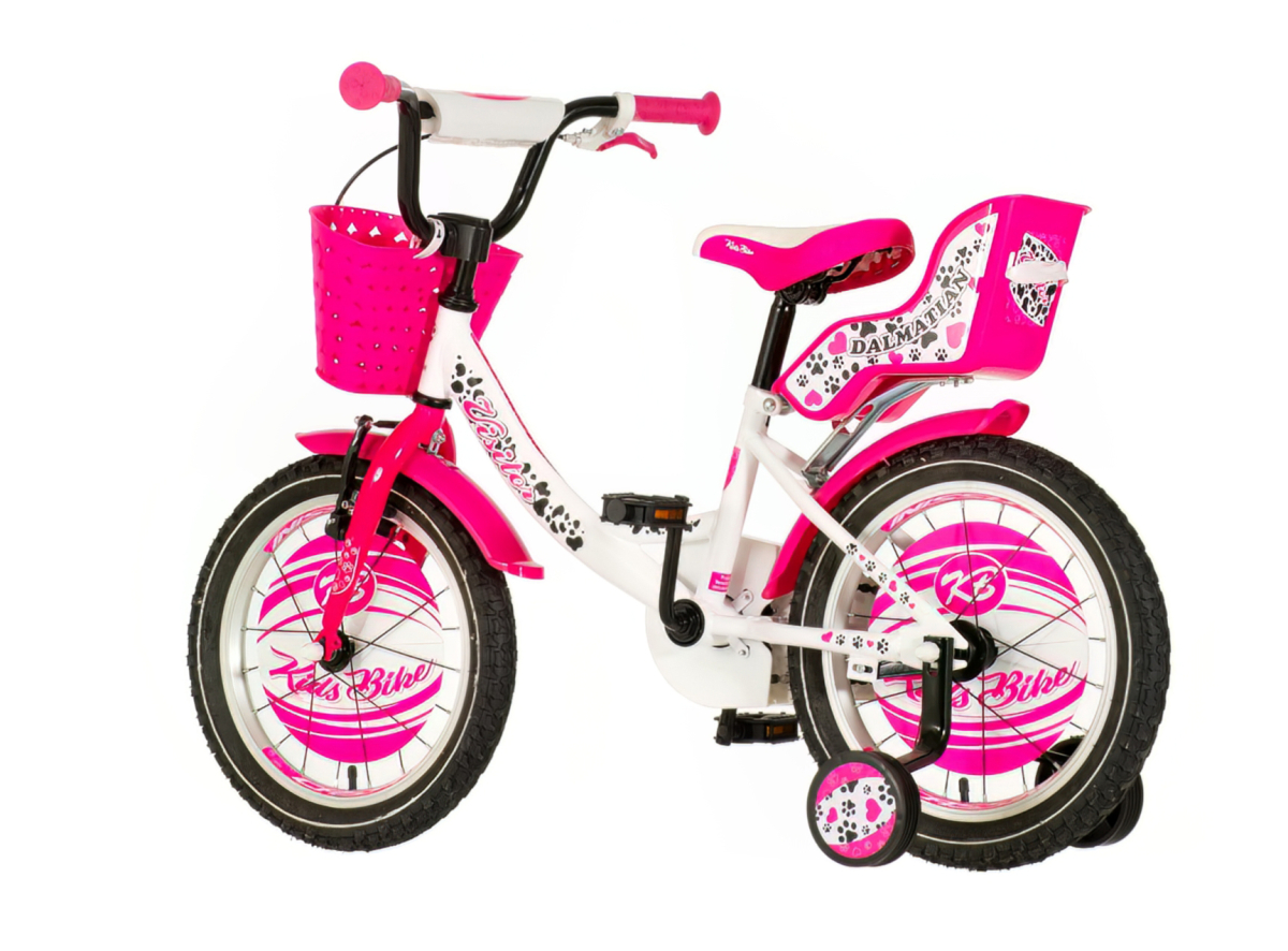 Bicikl Visitor Dalmatian  16" roze beli