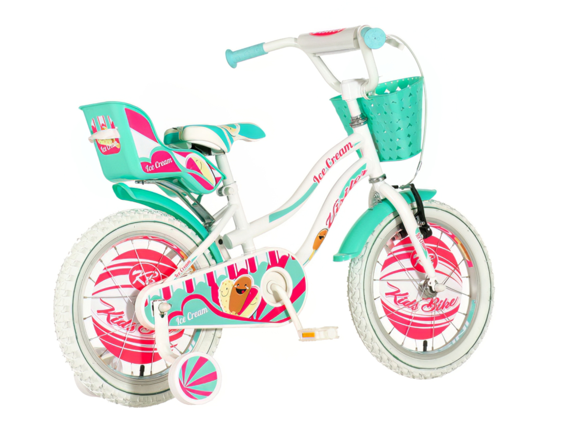 Bicikl Visitor Ice cream 16" belo tirkiz