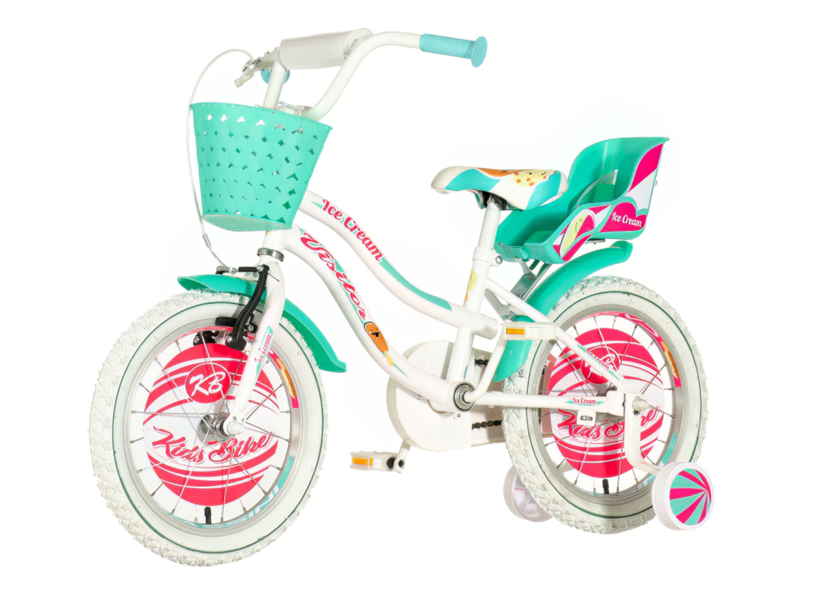 Bicikl Visitor Ice cream 16" belo tirkiz