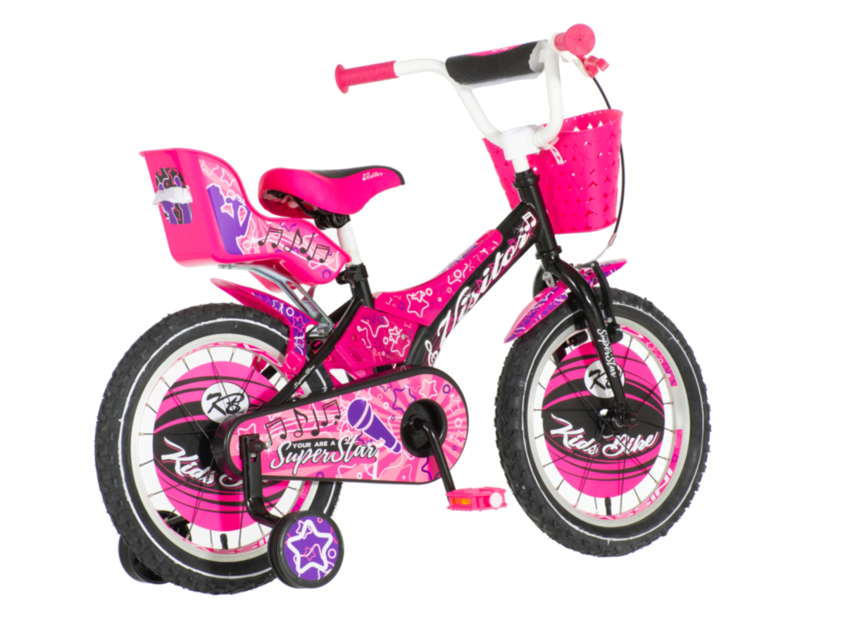 Bicikl Visitor Super star  16"crno ljubičasti