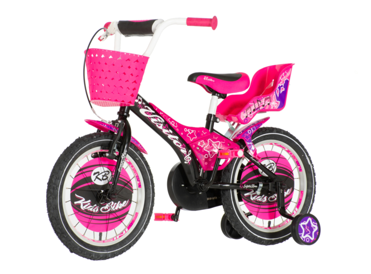 Bicikl Visitor Super star  16"crno ljubičasti