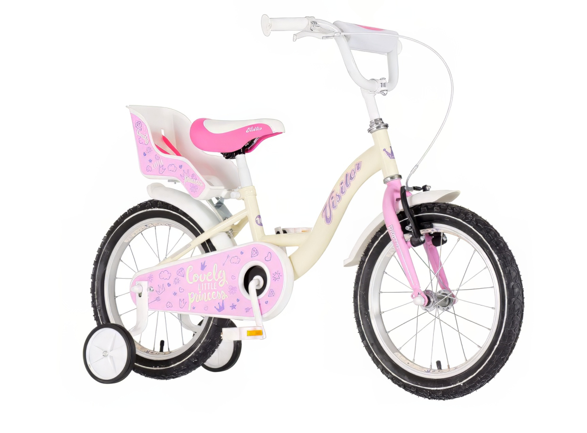 Bicikl Visitor Lovely little princess 16" belo roze
