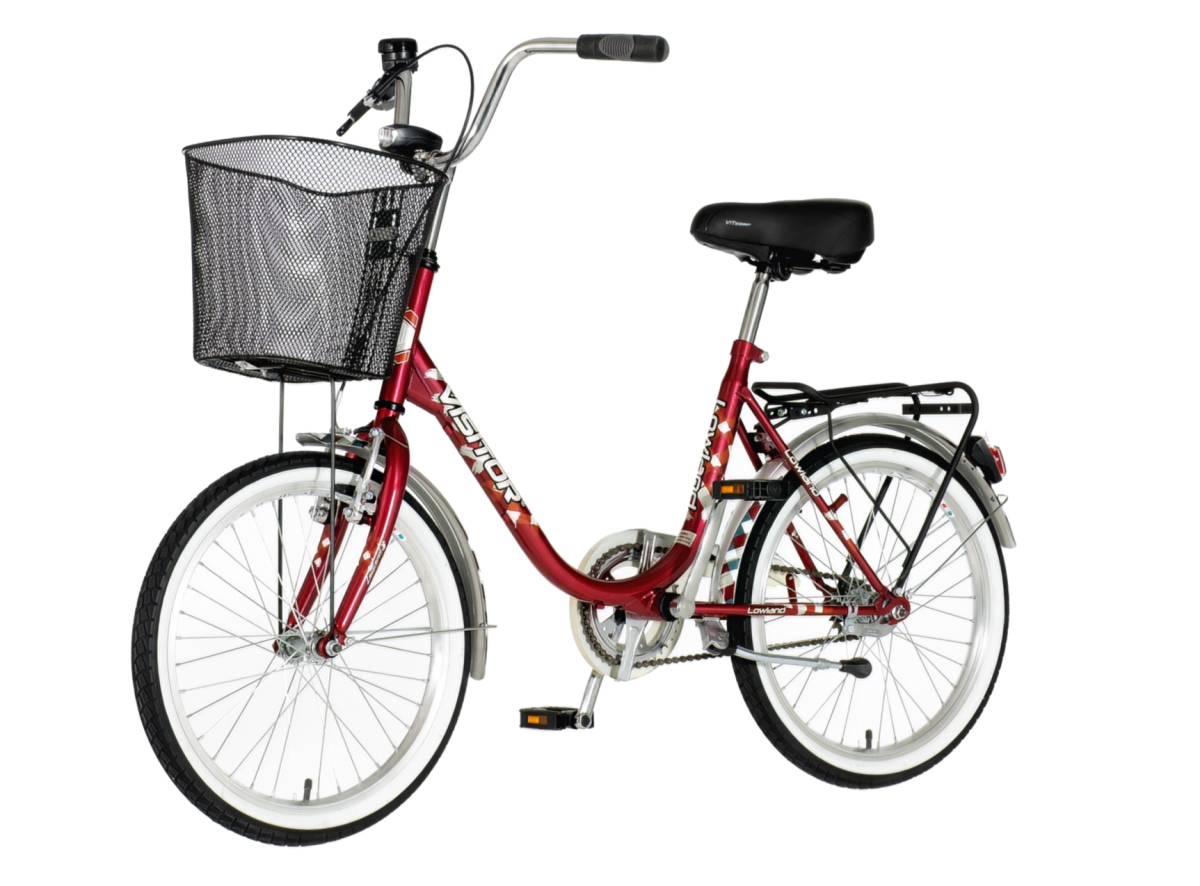 Bicikl Visitor Lowland 20" bordo sivi
