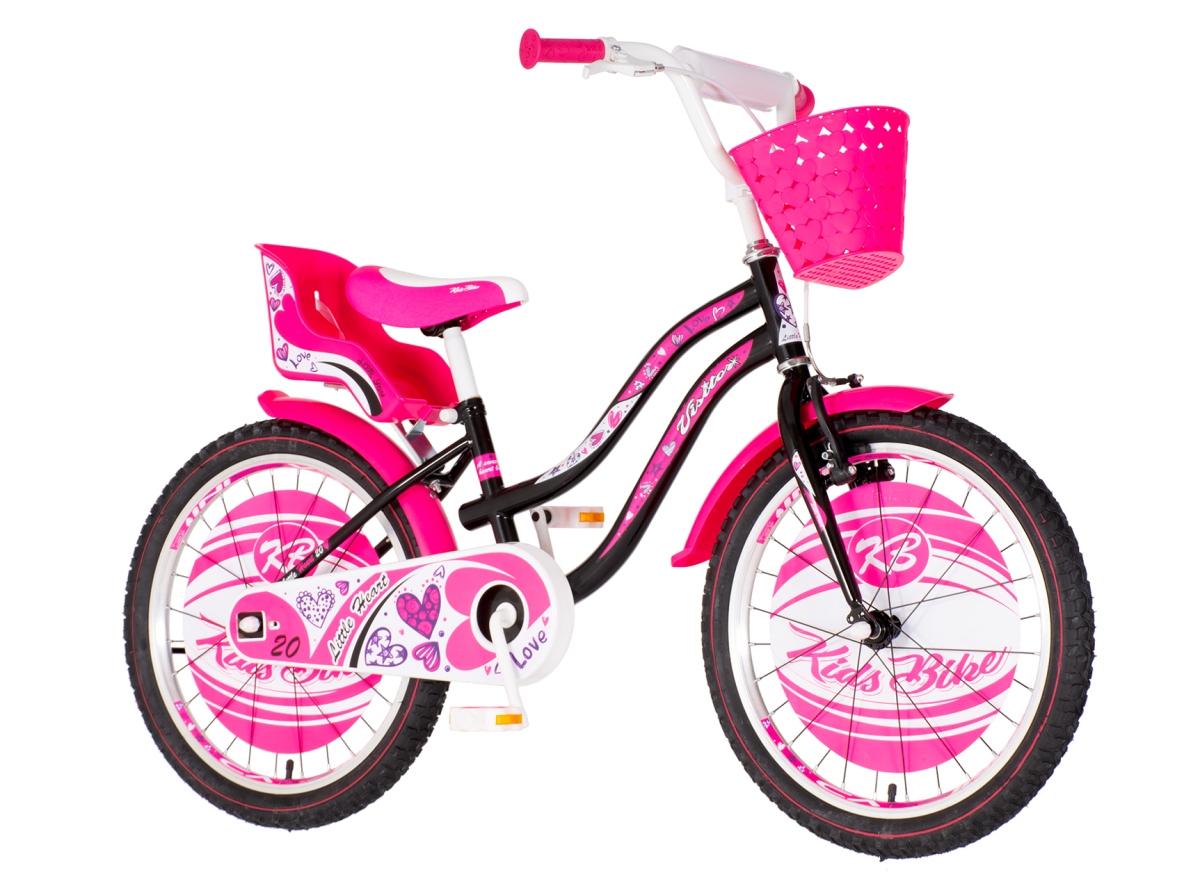 Bicikl Visitor Little heart 20" crno roze