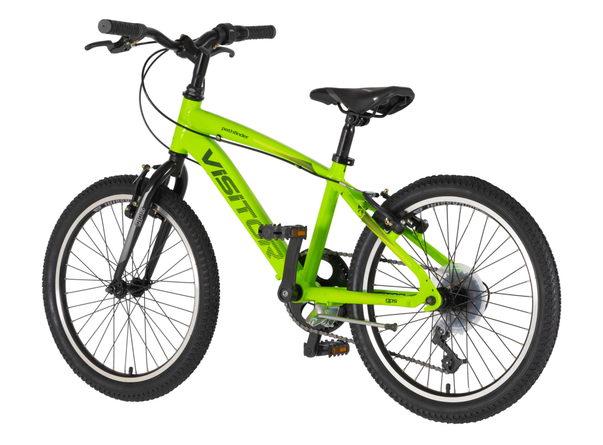 BICIKL JUNIOR 20 VISITOR FOX ROLL ALU 20" TVRDA ALU 12" V-BRAKE  6 BRZINA 132-155CM (XS) ZELENI NEON