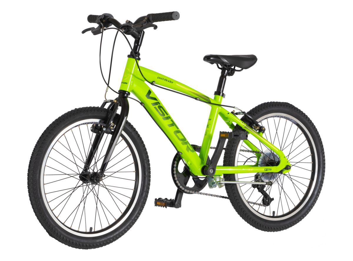 BICIKL JUNIOR 20 VISITOR FOX ROLL ALU 20" TVRDA ALU 12" V-BRAKE  6 BRZINA 132-155CM (XS) ZELENI NEON