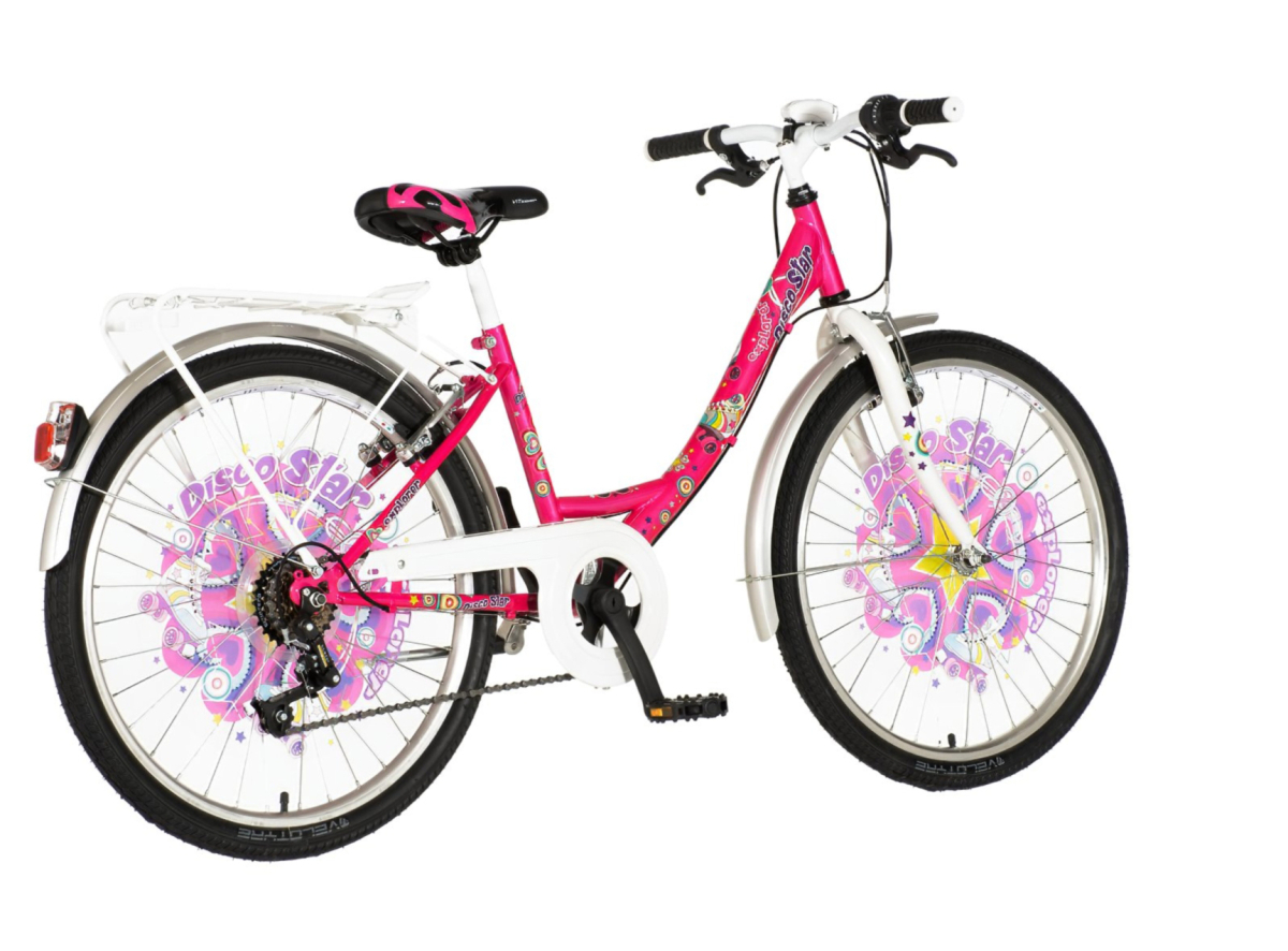 Bicikl Explorer Fashion Disco star 24" roze beli