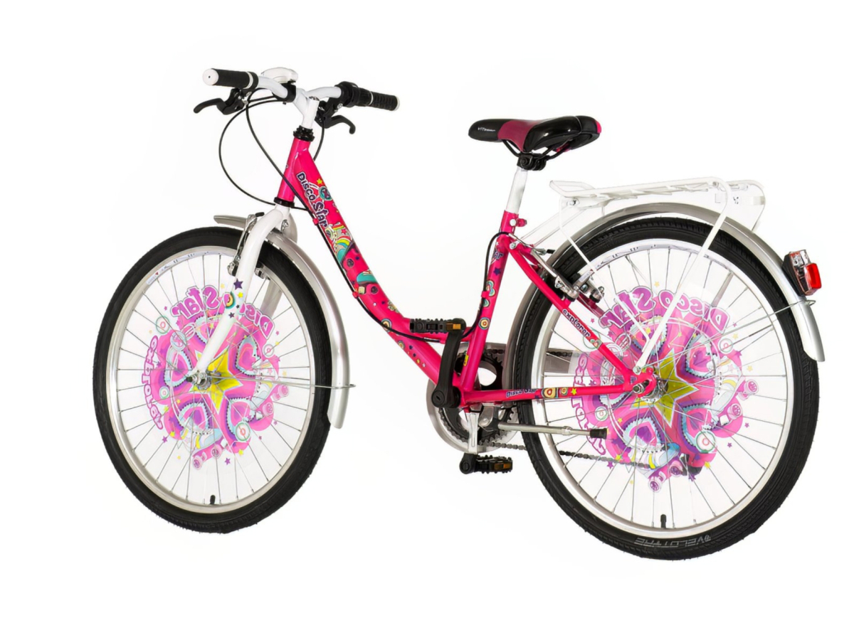 Bicikl Explorer Fashion Disco star 24" roze beli