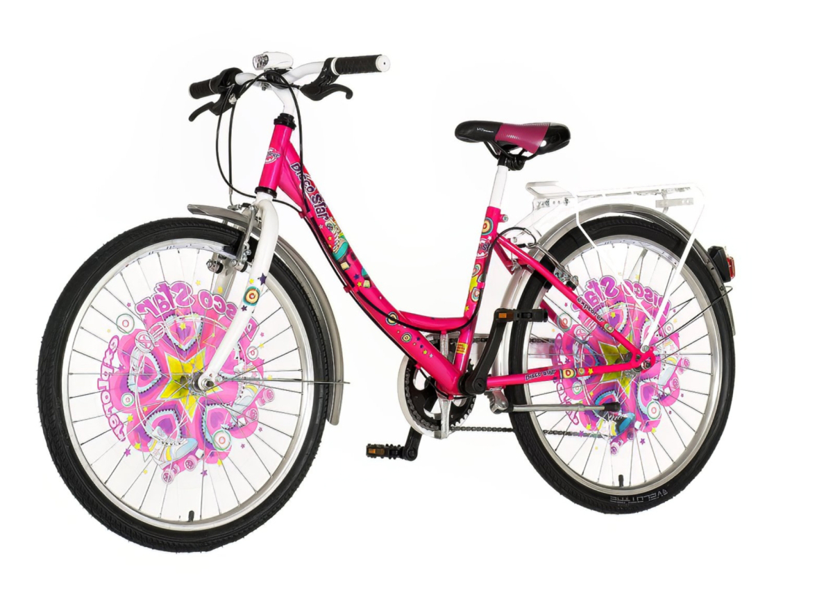 Bicikl Explorer Fashion Disco star 24" roze beli