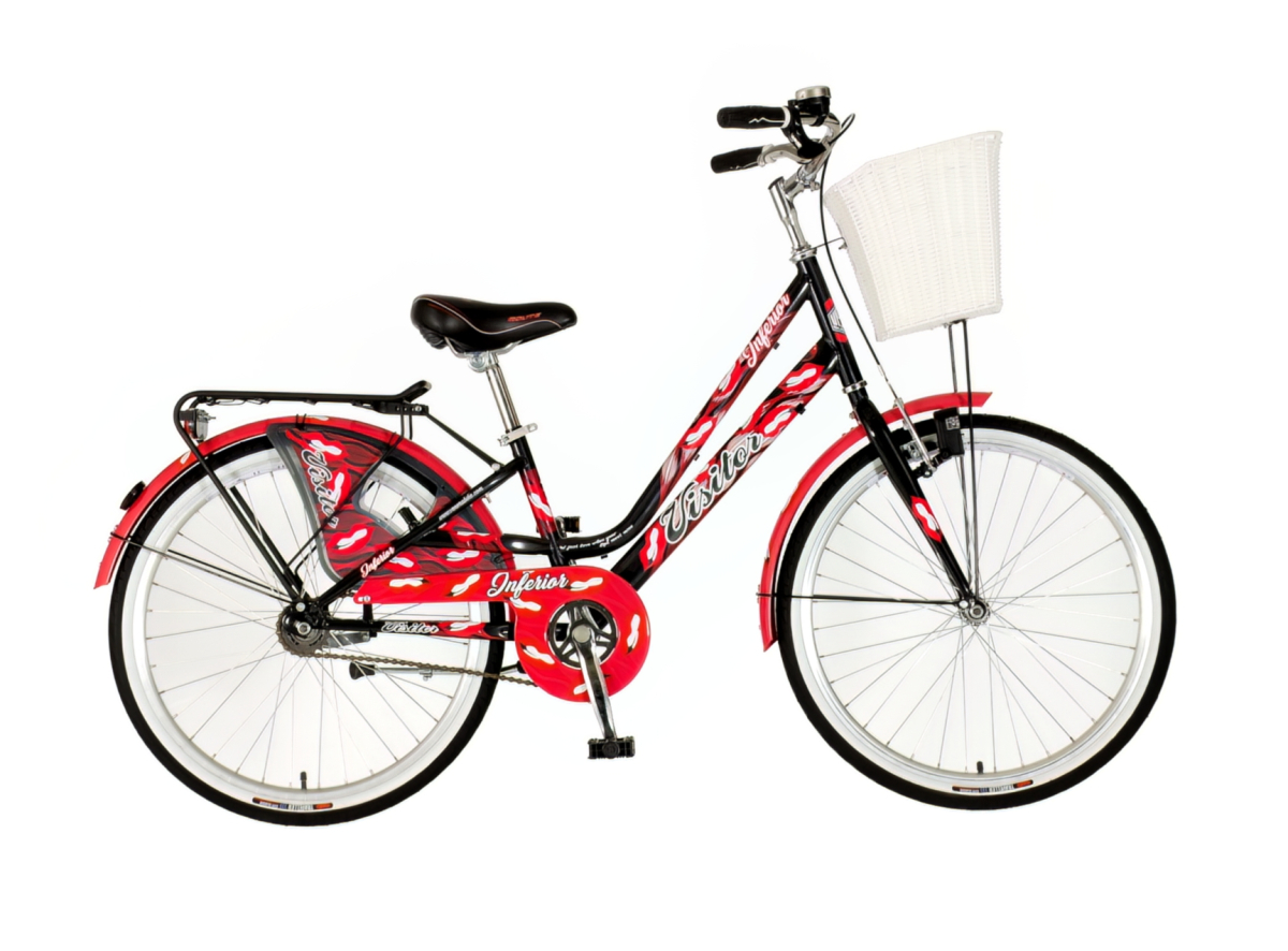 Bicikl Visitor Fashion Inferior 24" crno crveni