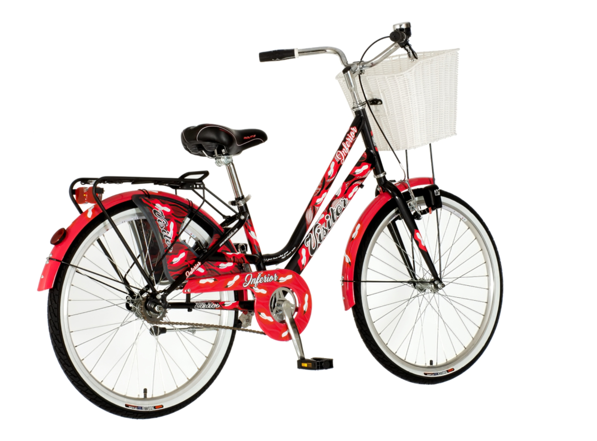 Bicikl Visitor Fashion Inferior 24" crno crveni