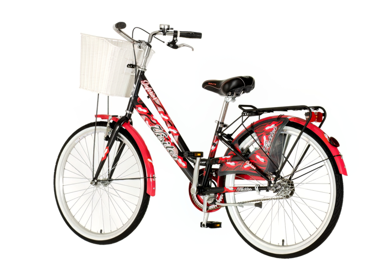 Bicikl Visitor Fashion Inferior 24" crno crveni