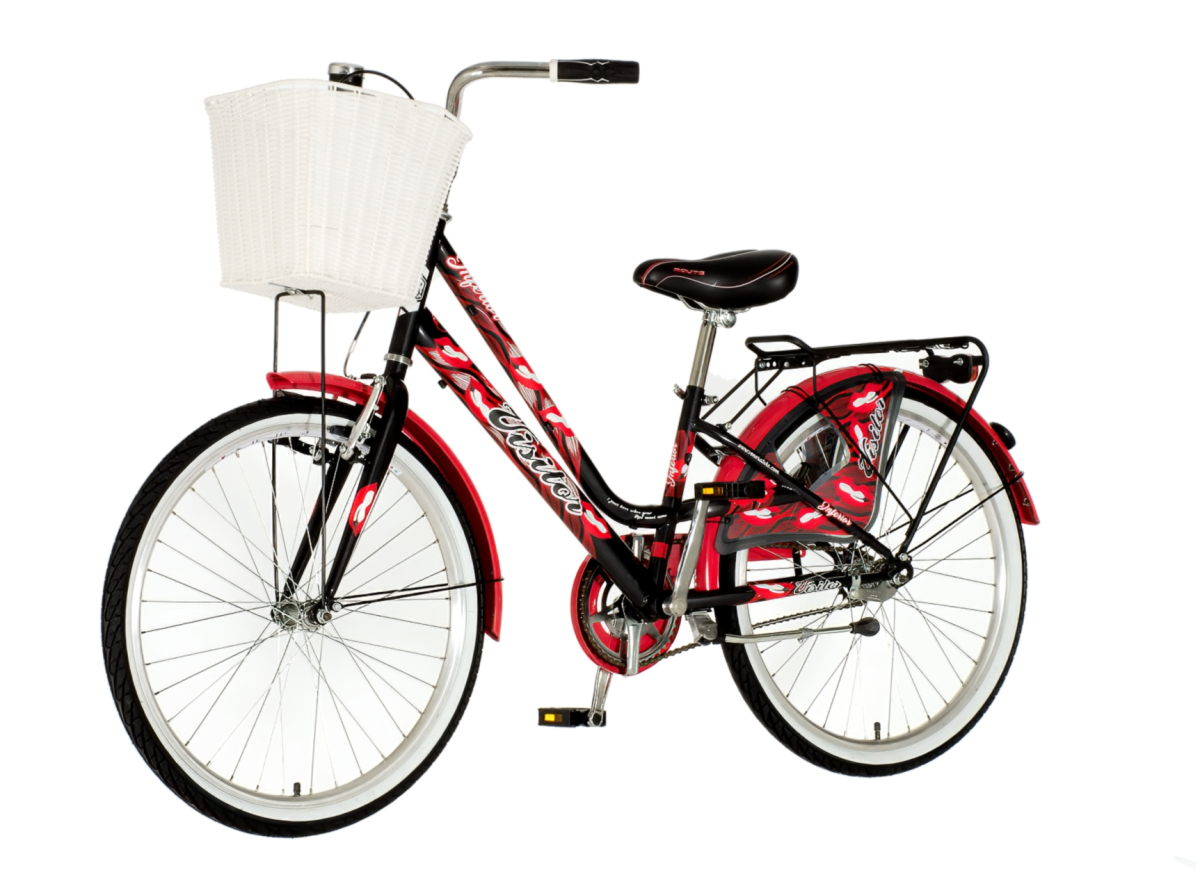 Bicikl Visitor Fashion Inferior 24" crno crveni