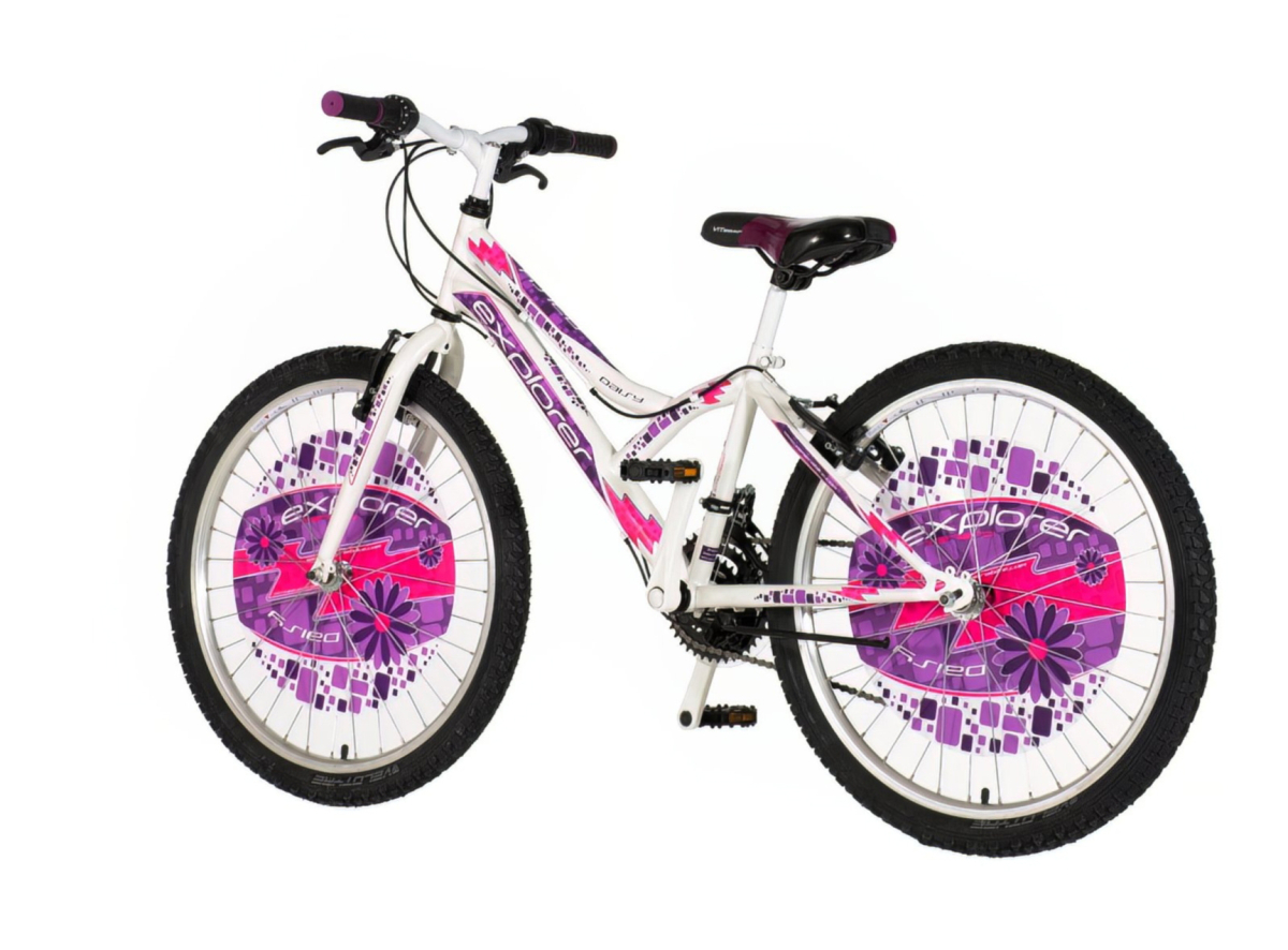 Bicikl Explorer Spy Daisy 24"  belo ljubičasti