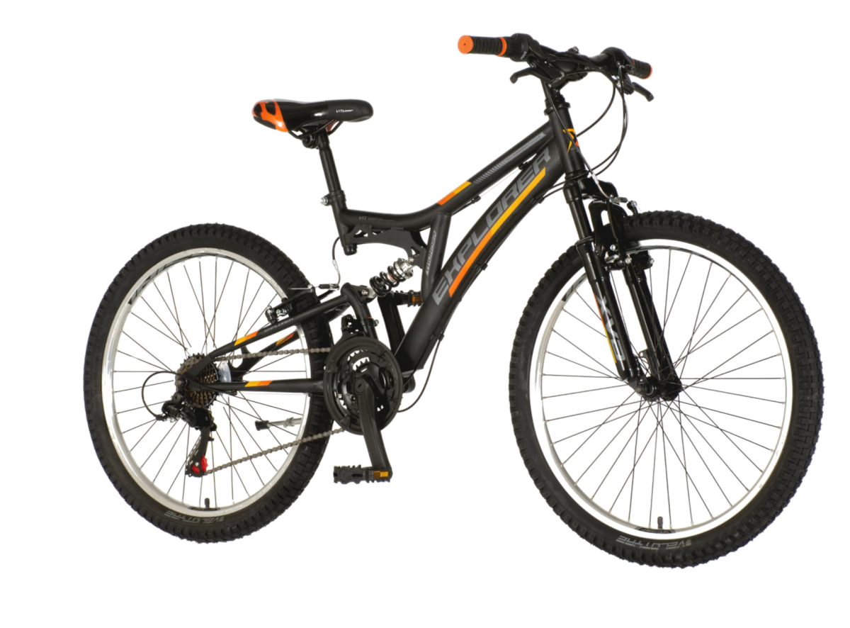 Bicikl Explorer Thunder 24" crno narandžasti 21 brzina