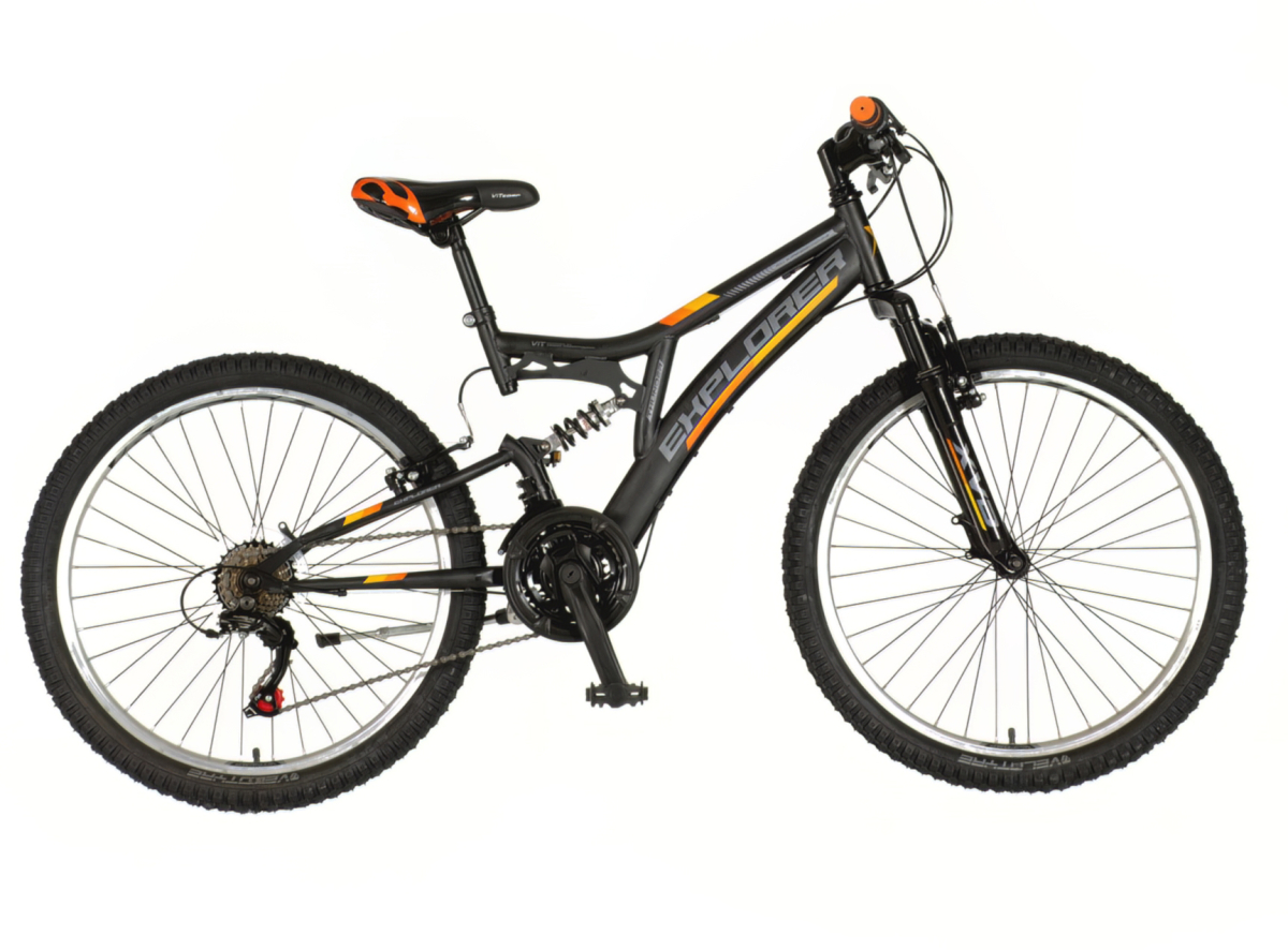 Bicikl Explorer Thunder 24" crno narandžasti 21 brzina