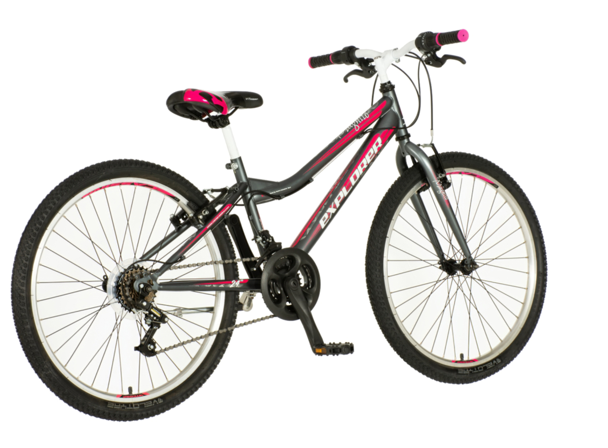 Bicikl Explorer Magnito 24" sivo roze
