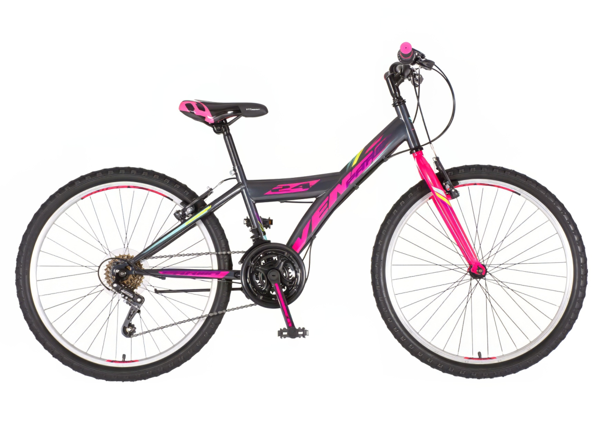 Bicikl Venssini Parma 24" crno roze
