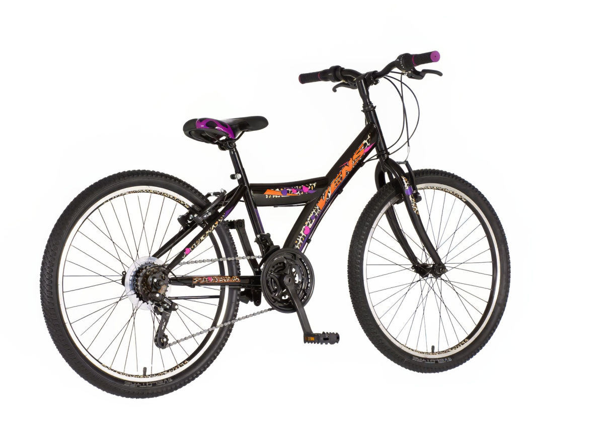 Bicikl Venssini Parma 24" crno roze