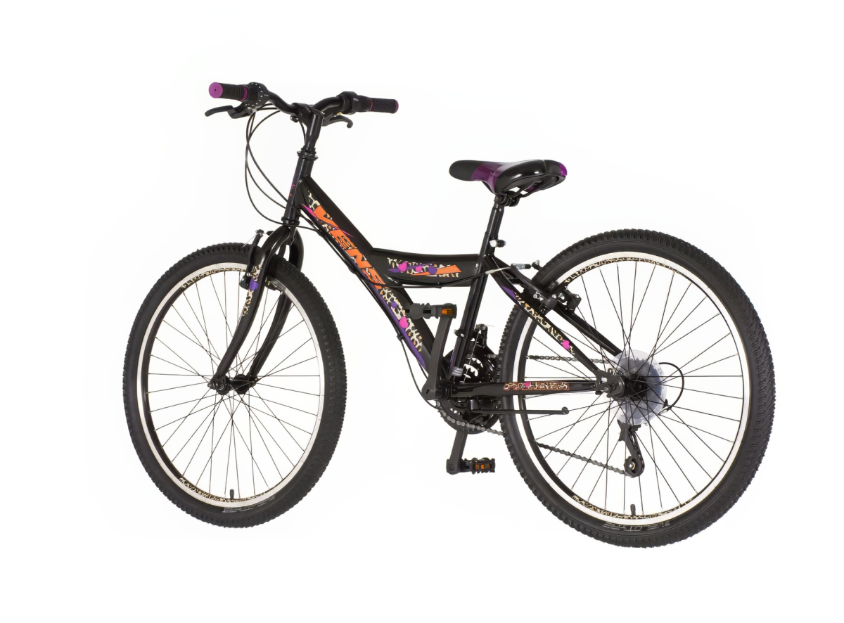 Bicikl Venssini Parma 24" crno roze