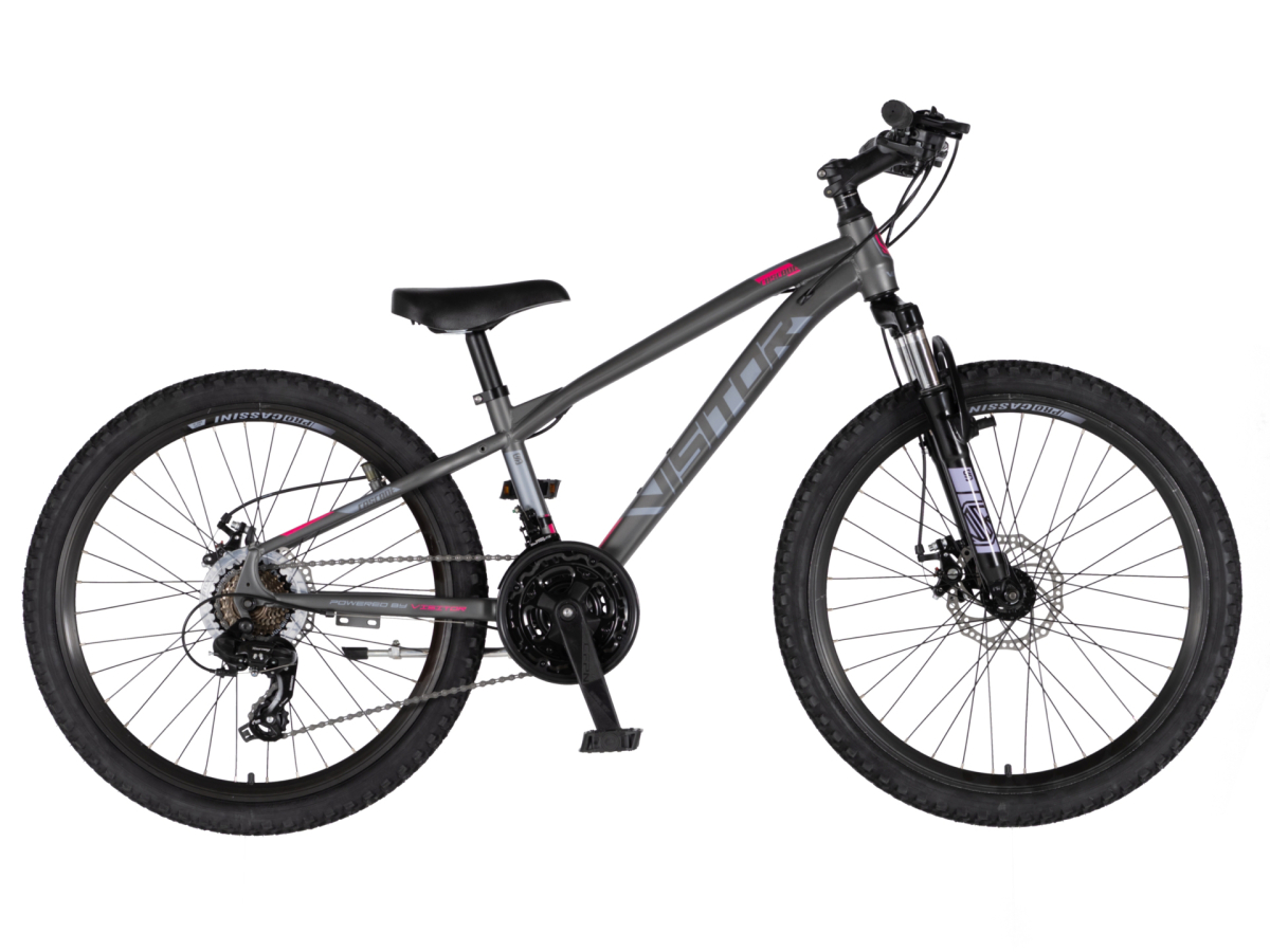 Bicikl Visitor Cascade 24" sivo roze