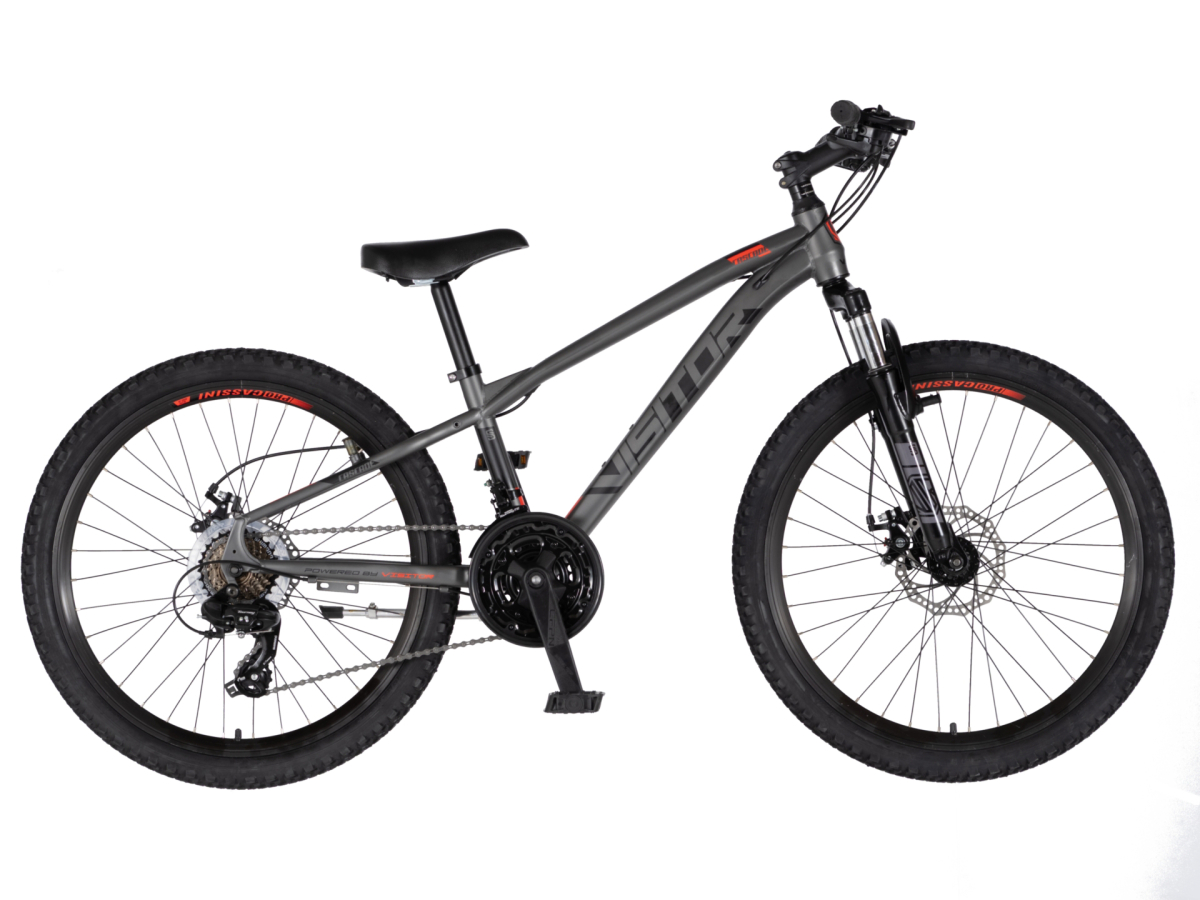 Bicikl Visitor Cascade 24" sivo crveni