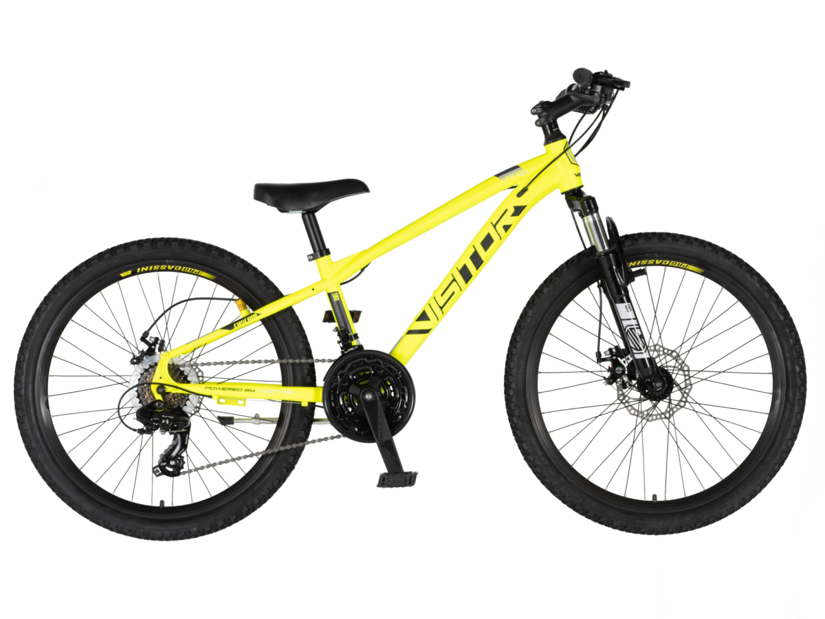 Bicikl Visitor Cascade 24" neon žuto crni