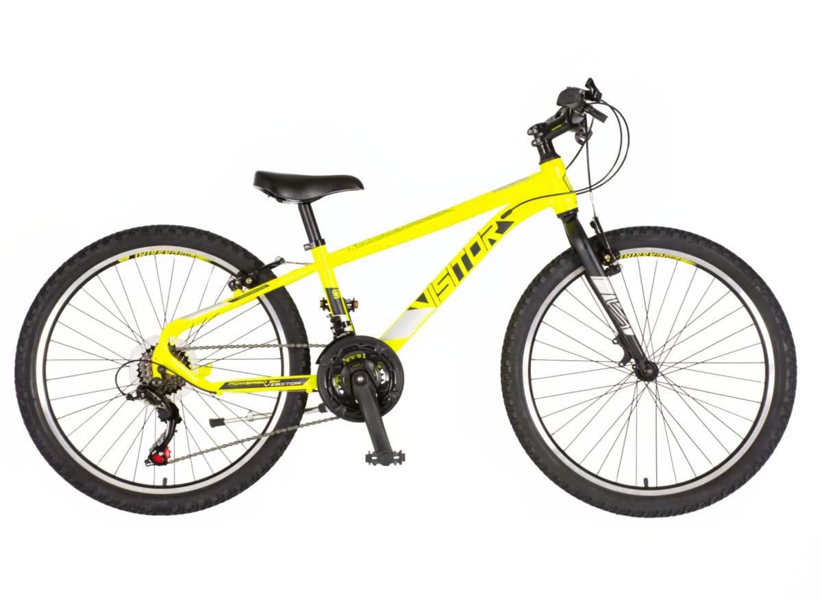 Bicikl Visitor Radiance 24" neon žuto crni